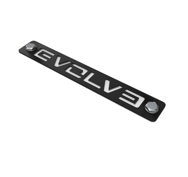Evolve Stainless Steel Small Logo Plate (AT-LP)