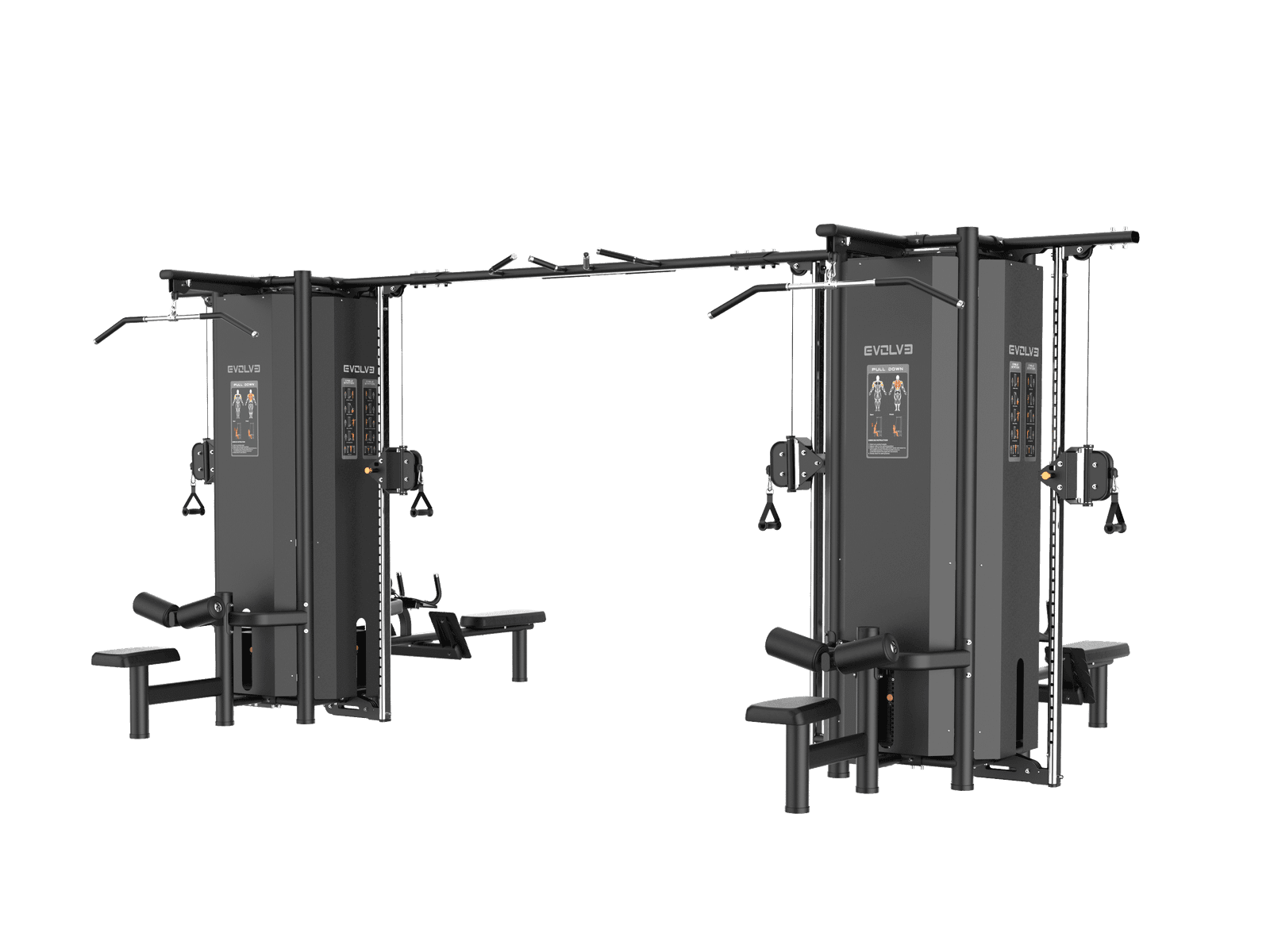 Evolve Ultra Series Селекторизированный мультитренажер с 9 стеками (UL-800)