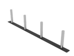 Evolve vægmonteret opbevaring til vægtskiver