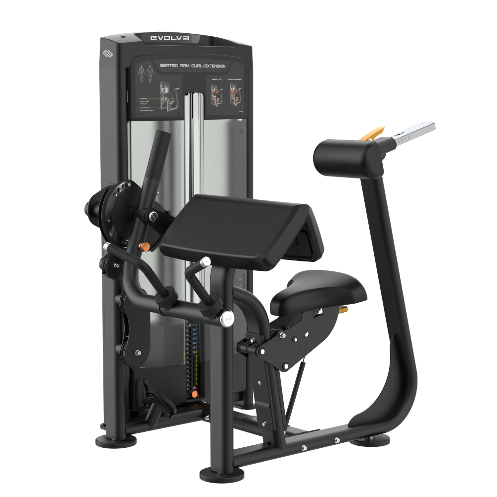 Máquina selectorizada de flexiones y extensiones de brazos Evolve Serie Ultra (UL-440)