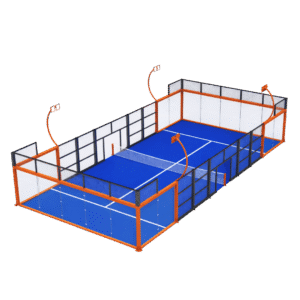 Courts de padel panoramiques