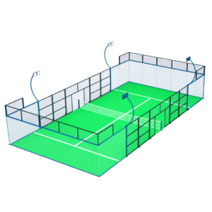Superbes terrains de padel panoramiques